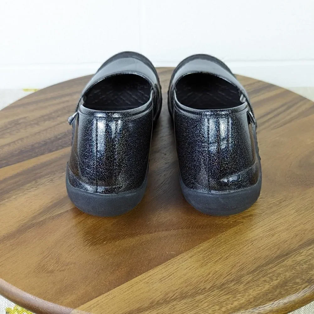 Mukluk Women's Sandy Shoes Black Sparkle Slip On Size 11